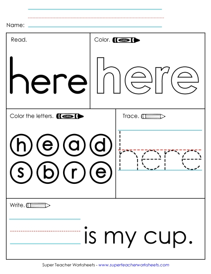 Worksheet 1: Here Worksheet 1: Here