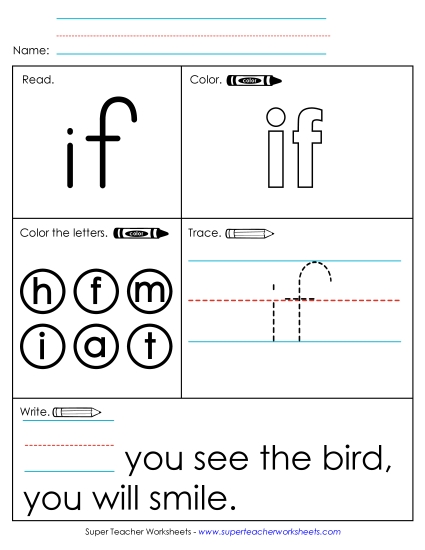 Worksheet 1: If Worksheet 1: If