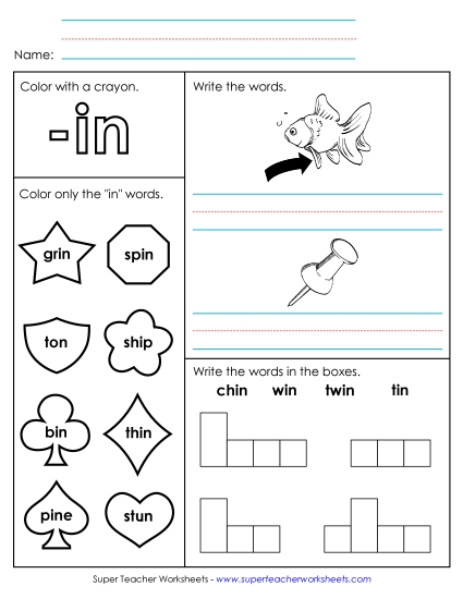 Worksheets - Worksheet 1 (-in Words)