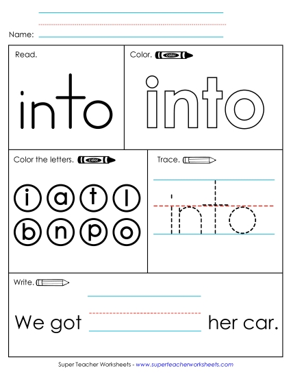 Worksheet 1: Into Worksheet 1: Into