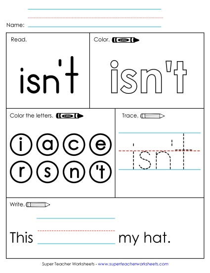 Worksheet 1: Isn't Worksheet 1: Isn't