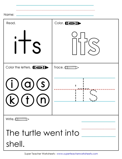 Worksheet 1: Its Worksheet 1: Its