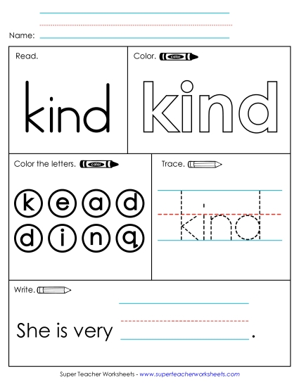 Worksheet 1: Kind