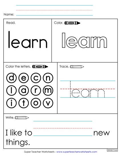 Worksheet 1: Learn Worksheet 1: Learn