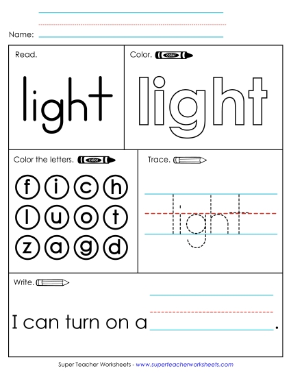 Worksheet 1: Light Worksheet 1: Light