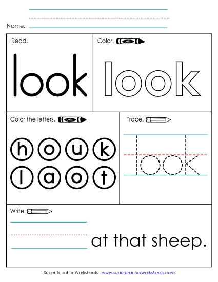Worksheet 1: Look Worksheet 1: Look