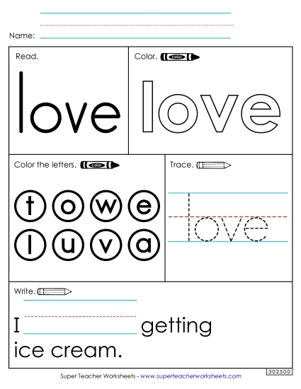 Worksheet 1: Love Worksheet 1: Love
