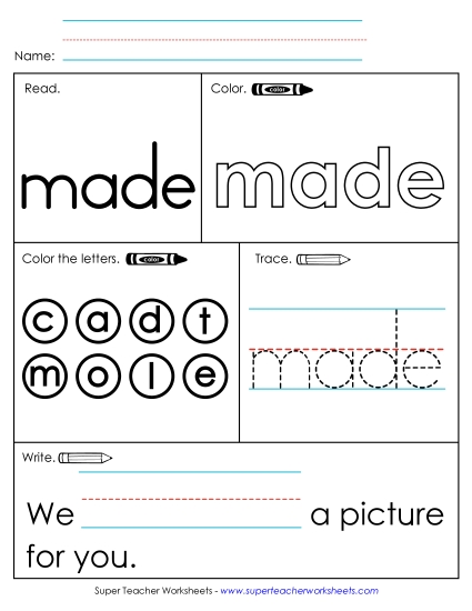 Worksheet 1: Made Worksheet 1: Made