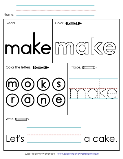 Worksheet 1: Make Worksheet 1: Make