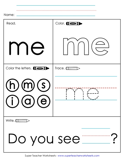 Worksheet 1: Me Worksheet 1: Me