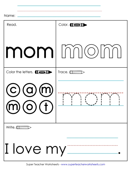 Worksheet 1: Mom Worksheet 1: Mom