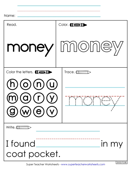 Worksheet 1: Money Worksheet 1: Money