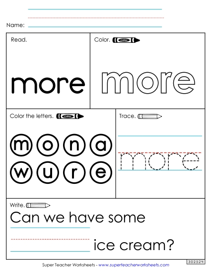 Worksheet 1: More Worksheet 1: More