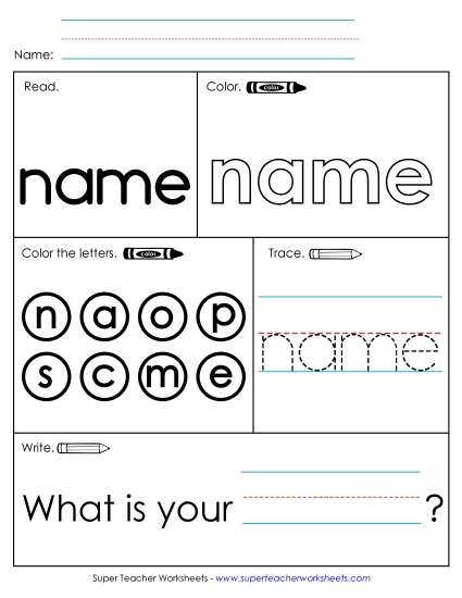 Worksheet 1: Name