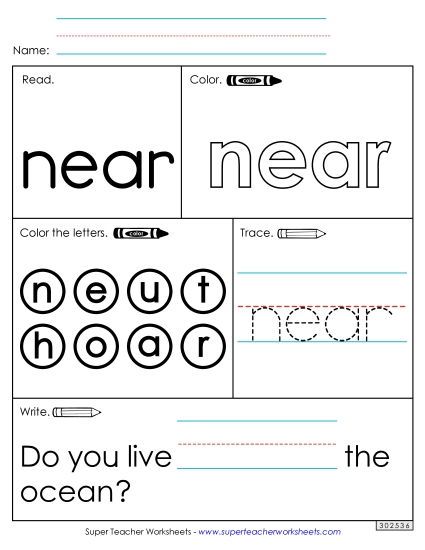 Worksheet 1: Near Worksheet 1: Near