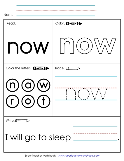Worksheet 1: Now Worksheet 1: Now