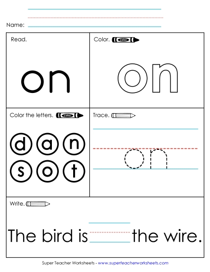 Worksheet 1: On Worksheet 1: On