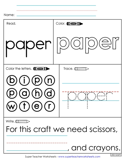 Worksheet 1: Paper Worksheet 1: Paper