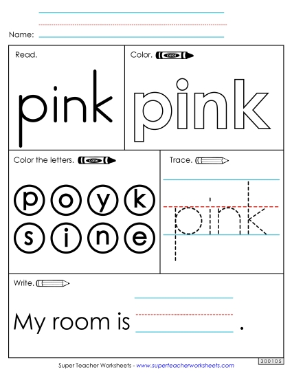 Worksheet 1: Pink Worksheet 1: Pink