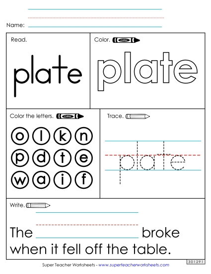 Worksheet 1: Plate Worksheet 1: Plate