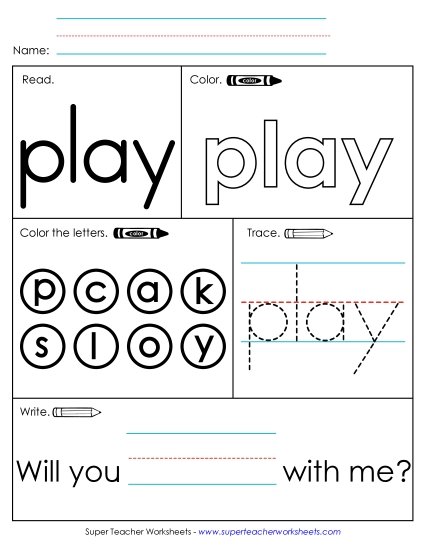 Worksheet 1: Play Worksheet 1: Play
