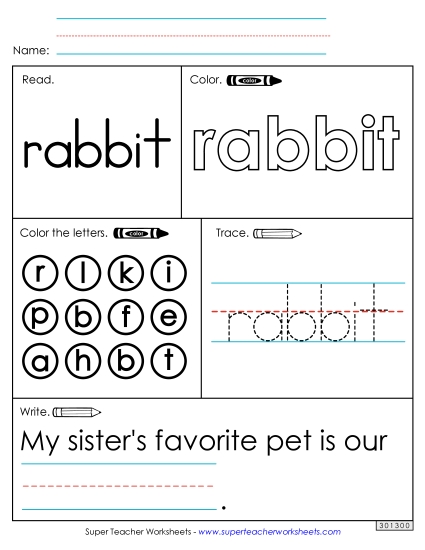 Worksheet 1: Rabbit Worksheet 1: Rabbit