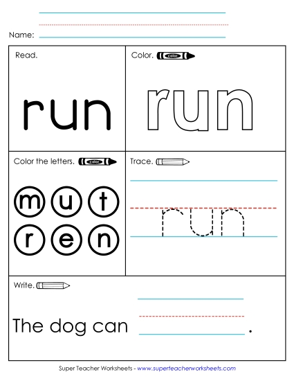 Worksheet 1: Run Worksheet 1: Run