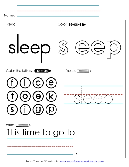 Worksheet 1: Sleep Worksheet 1: Sleep