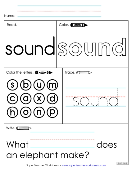 Worksheet 1: Sound Worksheet 1: Sound