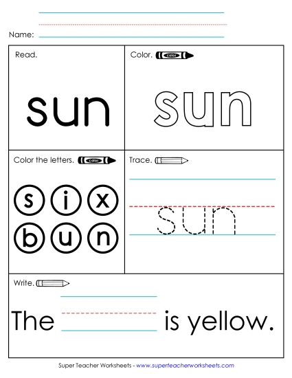 Worksheet 1: Sun