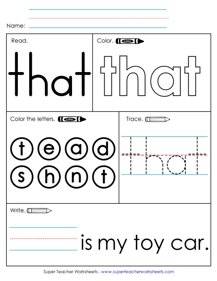 Worksheet 1: That Worksheet 1: That