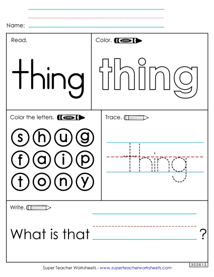 Worksheet 1: Thing Worksheet 1: Thing