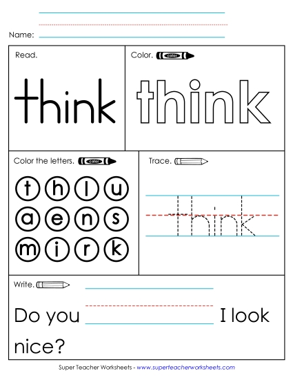 Worksheet 1: Think