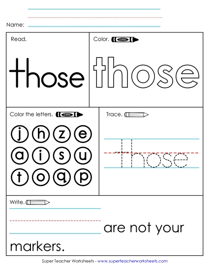 Worksheet 1: Those Worksheet 1: Those