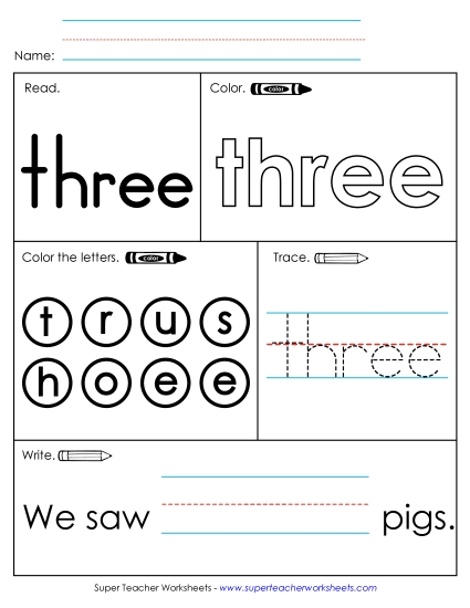 Worksheet 1: Three
