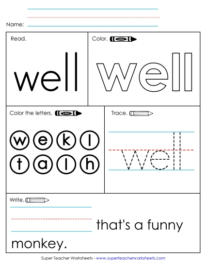 Worksheet 1: Well Worksheet 1: Well