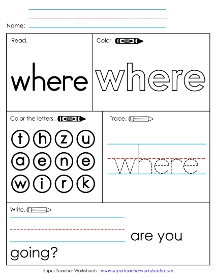 Worksheet 1: Where Worksheet 1: Where