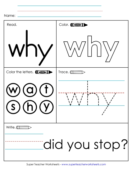 Worksheet 1: Why Worksheet 1: Why