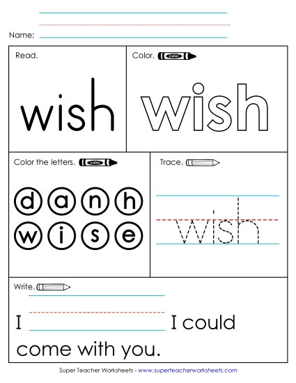 Worksheet 1: Wish Worksheet 1: Wish