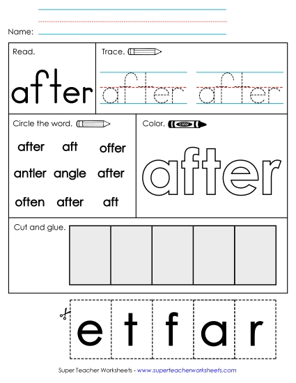 Worksheet 2: After