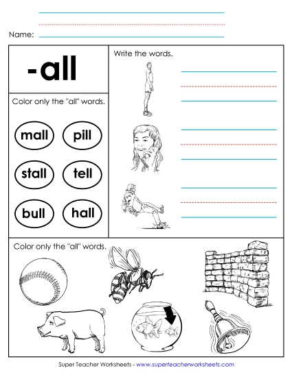 Worksheets - Worksheet 2 (-all Words)