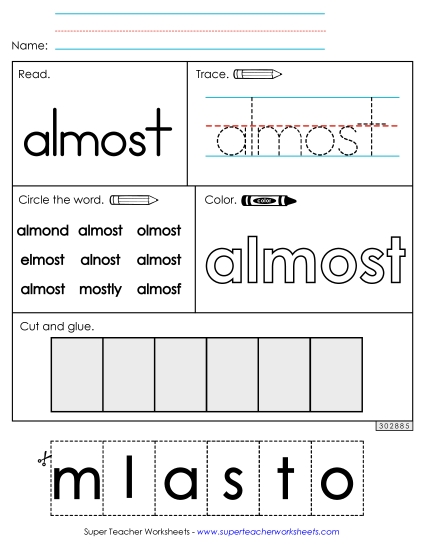 Worksheet 2: Almost Worksheet 2: Almost