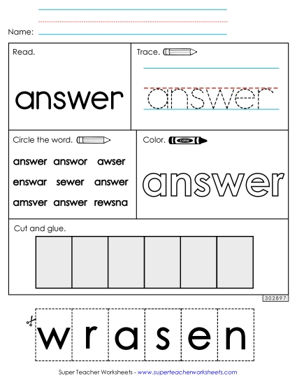 Worksheet 2: Answer Worksheet 2: Answer