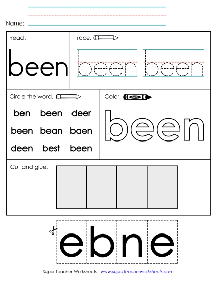 Worksheet 2: Been Worksheet 2: Been