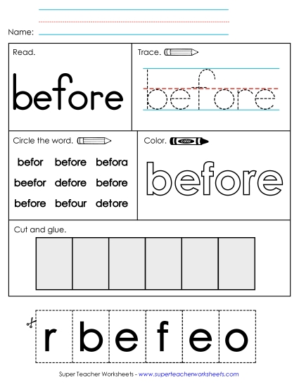 Worksheet 2: Before Worksheet 2: Before