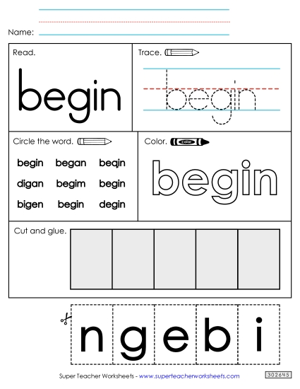 Worksheet 2: Begin Worksheet 2: Begin