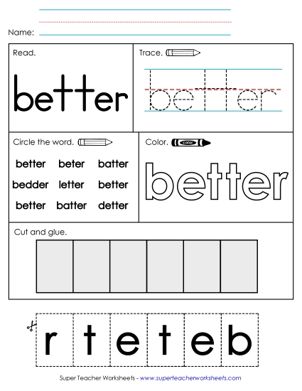 Worksheet 2: Better Worksheet 2: Better