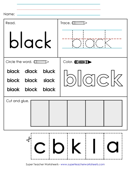 Worksheet 2: Black Worksheet 2: Black