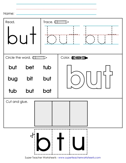 Worksheet 2: But Worksheet 2: But
