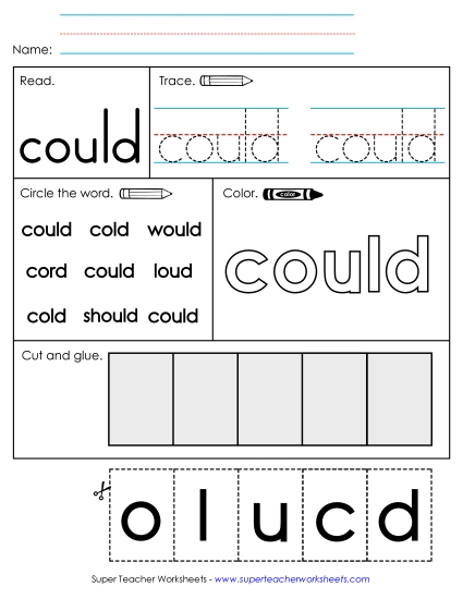 Worksheet 2: Could
